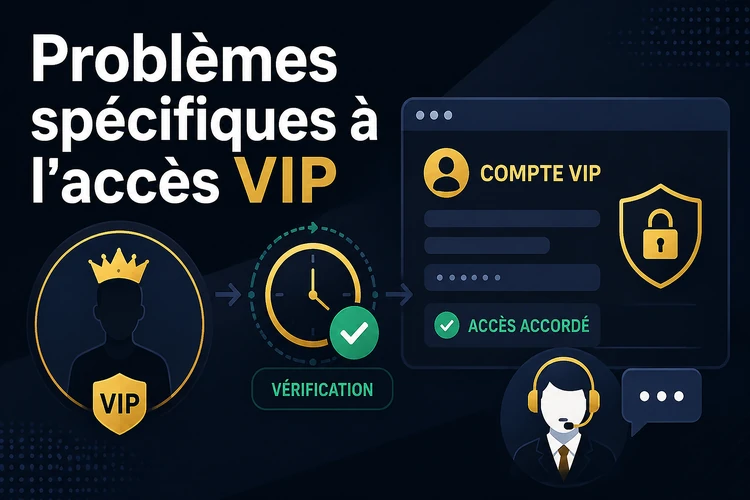 Problèmes spécifiques à l'accès VIP