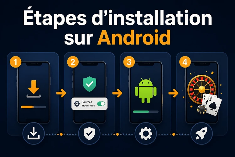 Étapes d'installation sur Android