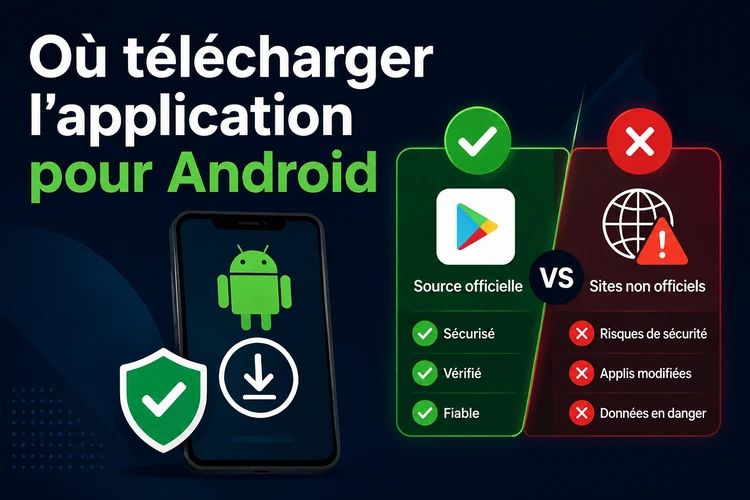 Où télécharger l'application pour Android
